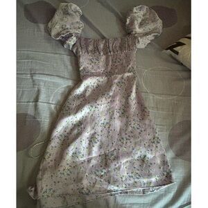 Zara Floral Lavender Dress